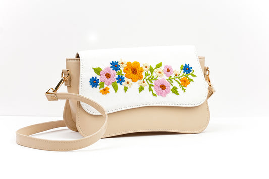 Detachable Embroidered Cover Bag for Women